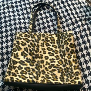 Cheetah print mini tote bag
